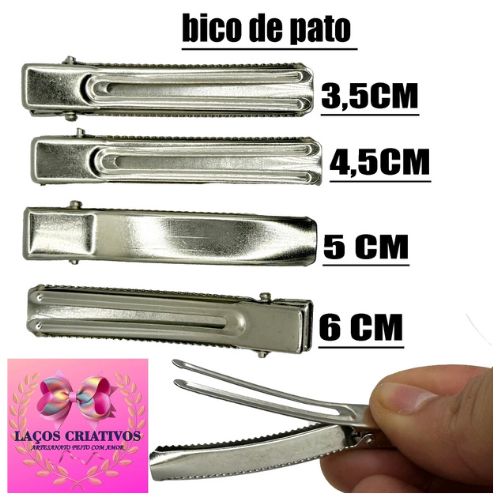 bicos de pato diversos tamanhos para laço